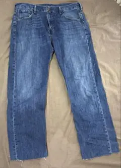 No.590/Levi's569/W34L34/デニム/古着　切りっぱなし