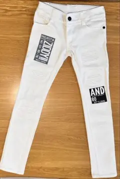 【ZIDDY】白 デニムパンツ 140cmのサムネイル