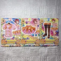 コ*ル様 アイカツ オレンジステージ3枚セット 一ノ瀬かえで