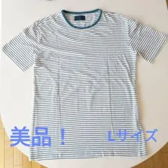 美品！ストライプ 半袖Tシャツ Lサイズ