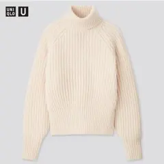 ユニクロ　UNIQLO U ローゲージタートルネックセーター　ニット
