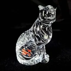 ●美品□バカラ　干支　寅　トラ　虎　置物　フィギュリン 4のサムネイル