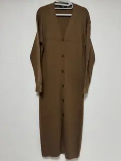 新品未使用】UNIQLO ユニクロ メリノブレンドリブVネックロングカーディガン