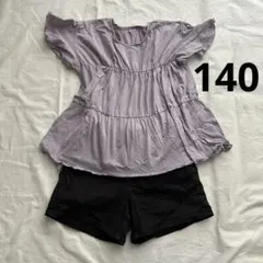 ♡GLOBAL WORK♡半袖シャツ 140 薄紫