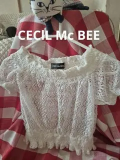 7月限定SALE【未使用】CECIL McBEE ホワイト レース トップスのサムネイル