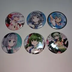 東方Project 缶バッジ 6個セット