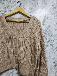 MAJESTIC LEGONニットカーディガン パールボタン ドロップショルダー