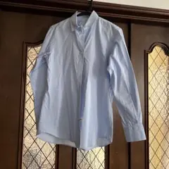 ライトブルー ボタンダウン シャツ