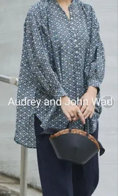 Audrey and John Wad 幾何学模様 長袖シャツ