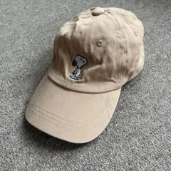 スヌーピー キャップ ベージュ キッズ