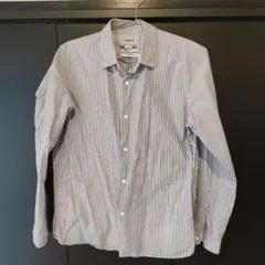 YA ECA ブルーストライプシャツ Mサイズ