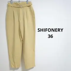 SHIFONERY シフォネリ イエロー タック入りパンツ 36