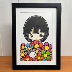 「未完」｜カンフー 絵画 原画 抽象画 絵 ドローイング 女の子 チャイナドレス 未完」｜カンフー 絵画 原画 抽象画 絵 ドローイング 女の子 チャイナ