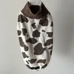 犬服 ブラウン 牛柄 ハンドメイド
