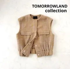 新品タグ付トモローランド　アイボリージレ TOMORROWLAND collection ベスト ジレ タッターギンガムリバー 4