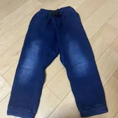 BREEZE Denim style brushed lining long pants 120cm