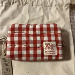 コーチトピア ループポーチ リサイクルポリエステル ギンガムパターン