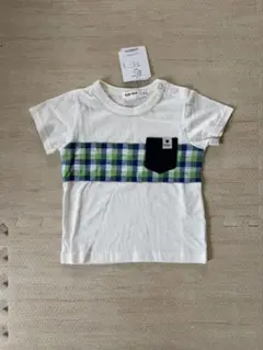 SLAP SLIP 半袖Tシャツ 90cm チェック柄ポケットのサムネイル