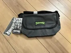 THRASHER ショルダーバッグ ライム