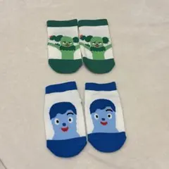 みいつけた　コッシー　サボさん　滑り止め付き靴下　2足セット
