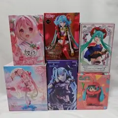 【未開封】初音ミク フィギュア 6種セット 桜ミク 雪ミク シャアザク クロミ他