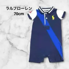 ラルフローレン 70cm ポロシャツロンパース ビッグポニー ショートオール