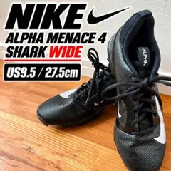 미사용 級 NIKE ALPHA アメリカンフットボール スパイク ブラック