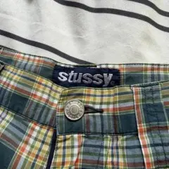 90s STUSSY チェック柄 カーゴショーツのサムネイル