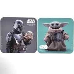 STAR WARSカフェマンダロリアングローグー　コースター缶バッジセット STAR WARSカフェマンダロリアングローグー コースター缶バッジセット
