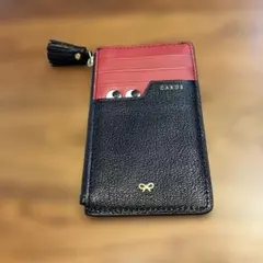 ⭐️未使用級⭐️　アニヤハインドマーチ　アイズ　二つ折り財布　ブラック　レザー ANYA HINDMARCH（アニヤ・ハインドマーチ） 二つ折り財布 Peeping Eyes