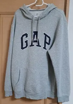 GAP グレー フード付きパーカーL