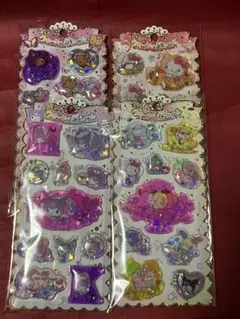 サンリオ　キラキラ　ウォーターinシール　４種セット