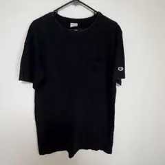 Champion ポケットTシャツ ブラック