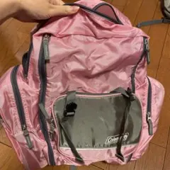 【美品、人気色】Coleman ピンクリュック 修学旅行 遠足