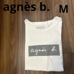 agnès b. アニエスベー ロゴ ホワイト Tシャツ サイズT2のサムネイル