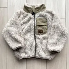 【BREEZE】ブリーズ ボアジャケット 100cm ベージュ もこもこ 防寒