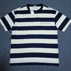 【新品】GU　ジーユー　ワイドボーダービックT　ボーダー　Tシャツ
