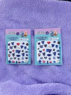 【新品未開封】エンジェルブルー ネイルシール 2枚セット AngelBlue