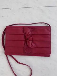 VALENTINO ストライプリボンフラップ　ショルバーバッグのサムネイル