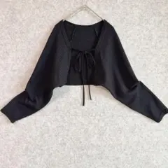 【シーイン デイジー】透かし柄 クロップド丈 ボレロ カーディガン (L) 羽織のサムネイル