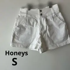 Honeys ホワイトデニムショートパンツ ハイウエスト