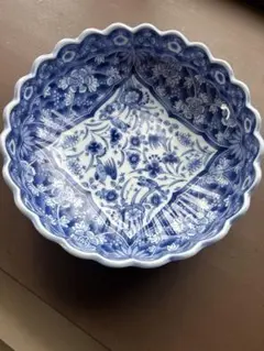 有田焼 源右衛門 鉢 染付芙蓉手 深皿 - メルカリ