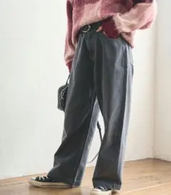 これ以上値下げなし！フリークスストア　カーヴィーデニム　M ブラック