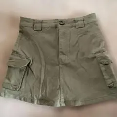カーゴスタイル オリーブグリーン ミニスカート