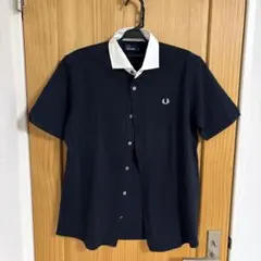 FRED PERRY ポロシャツ 半袖 ブラック ホワイトのサムネイル