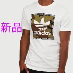アディダス オリジナルス カモ ボックス Ｔシャツ トレフォイル ロゴ M 新品