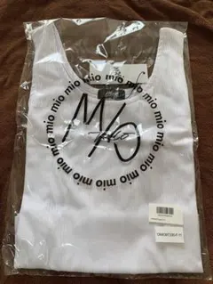 【m/o】RIB SUMMER TANK TOP 白