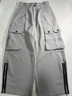 【美品】Casper John パラシュートスラックス グレー サイドジップ