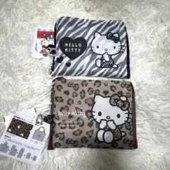 ハローキティ ヒョウ柄 ゼブラ 折りたたみエコバッグ しまむら アベイル 2点