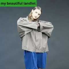 my beautiful landlet 　トレンチワイド 長袖シャツ　ブルゾン